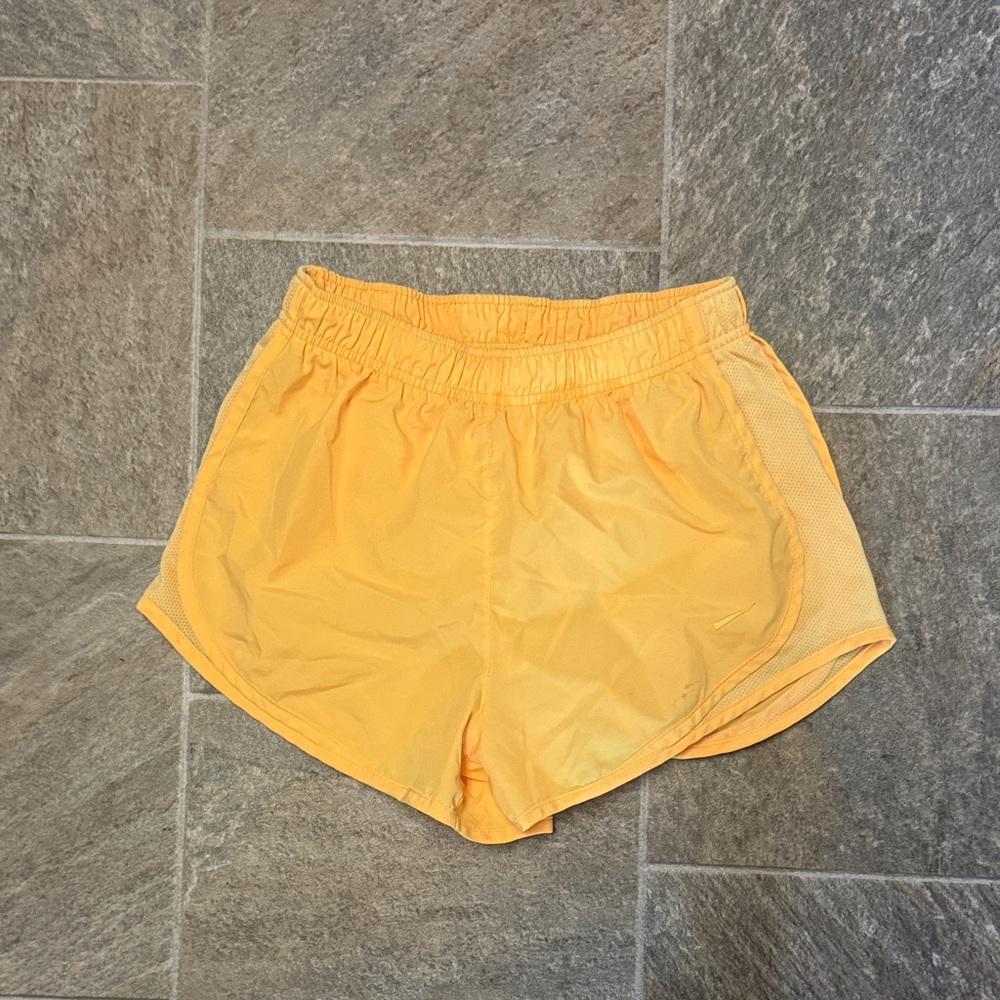 Nike Women's Bright Yellow Athletic Shorts